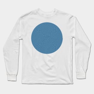 Psychedelic Spiral in Blue Long Sleeve T-Shirt